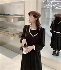 韩系连衣裙，女装连衣裙，E莎