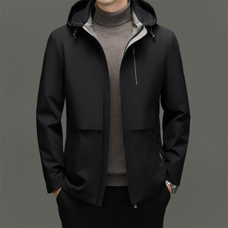 棉服男士加厚中款外套冬季可脱卸帽棉衣中年爸爸冬装JZW2319-P175,男装棉衣,星座1105-3