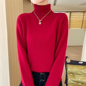 秋冬季新款毛衣女舒适显瘦时尚百搭高领针织衫图片