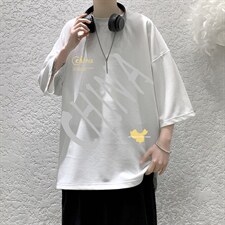 Q11208-P30春夏季七分袖t恤男大码五分袖男短袖中袖大皂风，男装T恤，电商A040