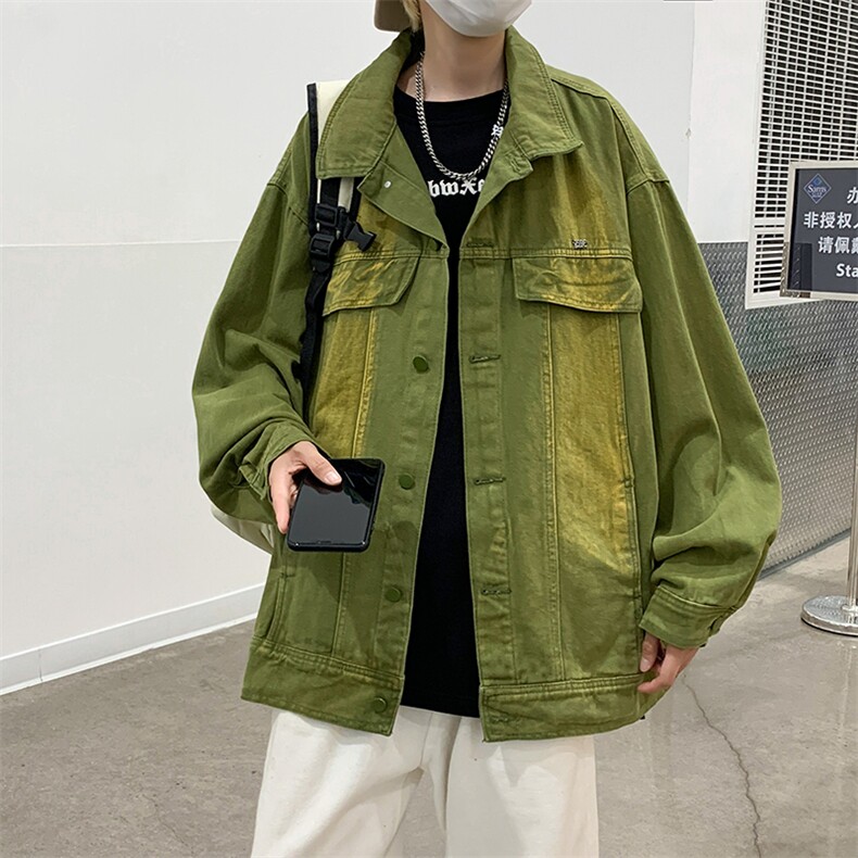 美式复古高街牛仔外套男秋季ins潮牌渐变扎染夹克JK0332-P65,男装夹克,星座308B-2