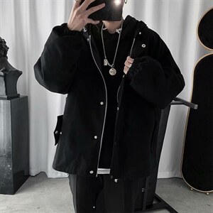 春秋机能风工装外套男韩版潮宽松衣服ins学生百搭bf夹克jk32-p65，男装夹克，星座1008-1