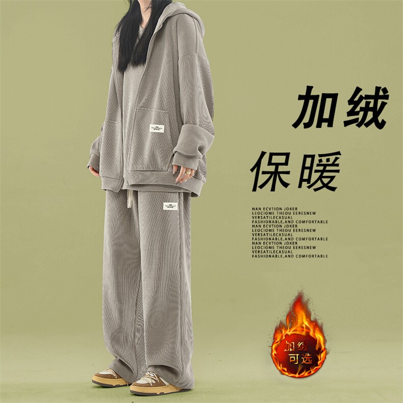 秋冬美式重磅休闲裤卫裤阔腿三件套SJT868常规特批176加绒特批206,男装休闲裤,星座718