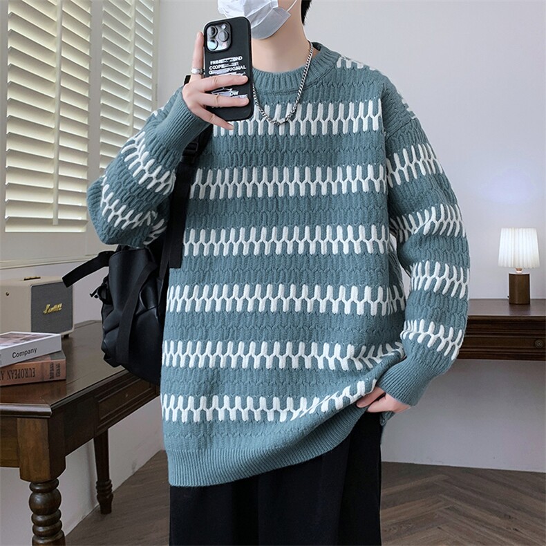【新品】2025秋冬男士时尚休闲百搭针织毛衣潮流-M5086-P50,男装针织衫/毛衣,星座1105-1