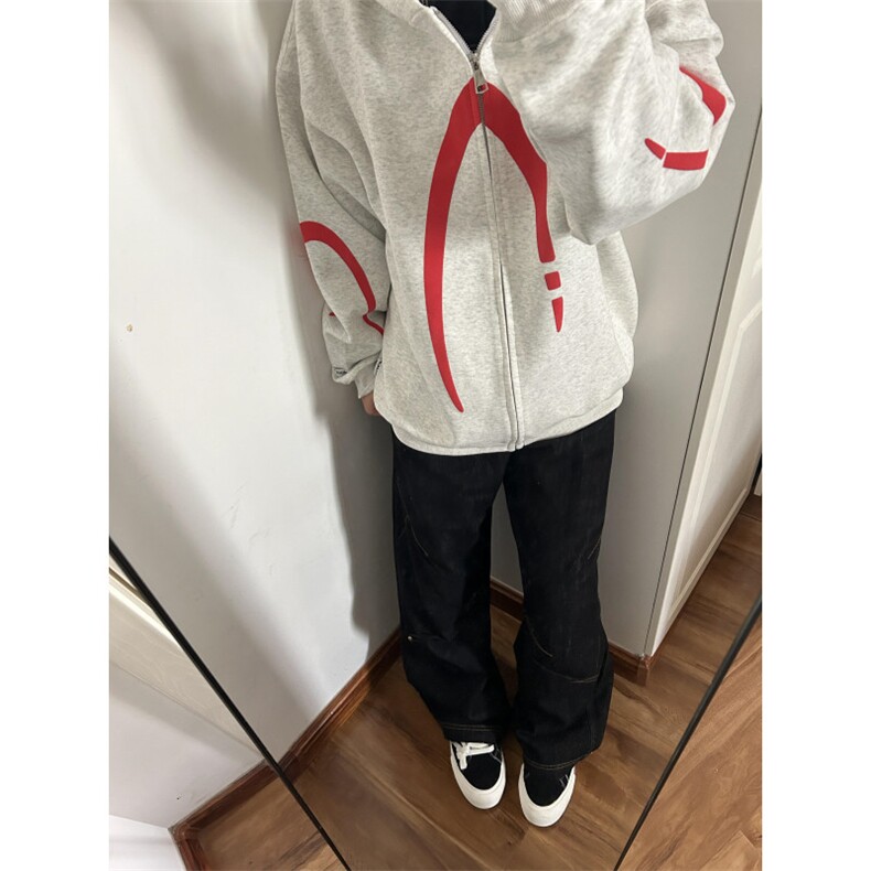 【有货】美式复古重磅卫衣男款春秋连帽开衫外套Y148CC-特P55,男装卫衣,星座1007（原301D）