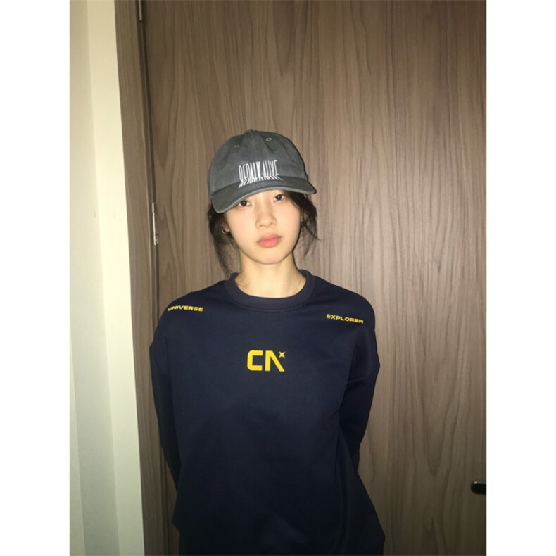 5386-P40现货高品质圆领休闲宽松印花卫衣薄款/加绒，女装卫衣/绒衫，星座617A-2