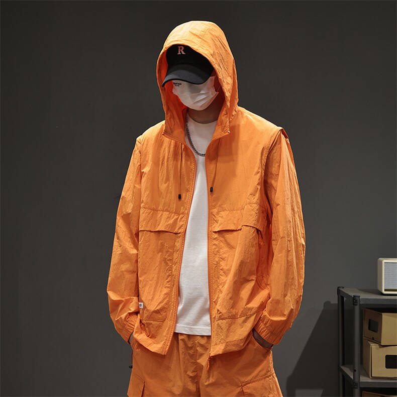 【限价139】2025新款户外机能时尚三防轻薄UPF50+防晒衣,男装防晒衣,电商D215