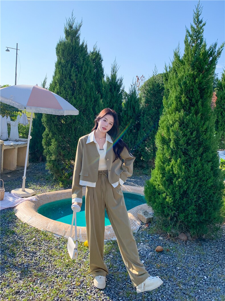 春现-假两件显瘦减龄小香风套装B190-2801-P165-K228图片