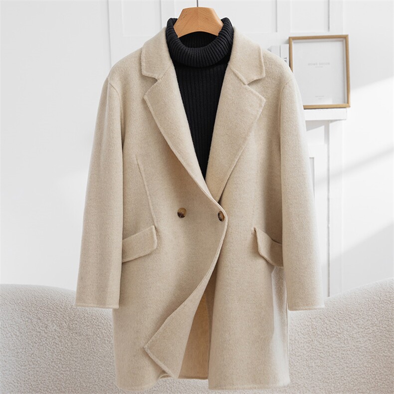 2025年秋季长袖，女装毛呢外套，怡欣双面呢工厂店