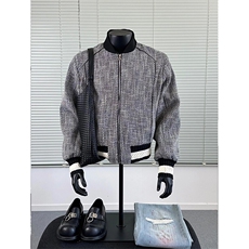 小香风夹克棒球服复古boxy外套JK7159特P80，男装夹克，星座908-1
