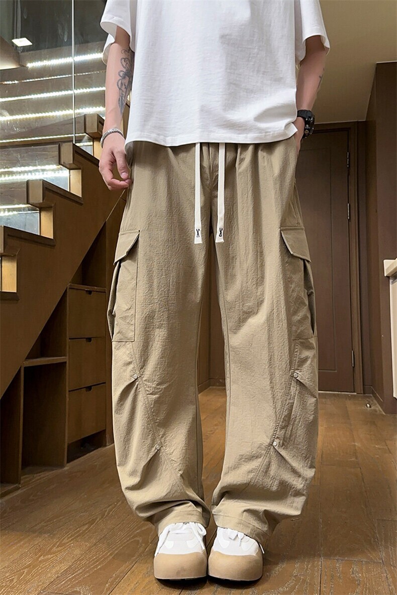 2025新款工装痞帅铆钉美式高街青少年潮牌男裤XZ301b-2-CK721TP40,男装休闲裤,星座301B-2（原A443-1）
