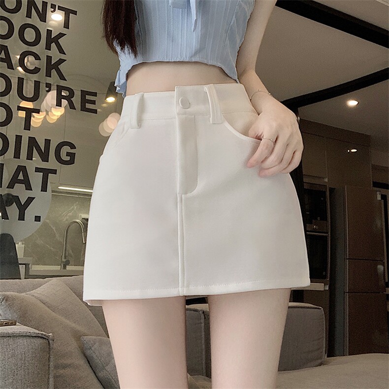短裙女夏季裙子设计感小众辣妹防走光性感百搭显瘦包臀半身裙，女装半身裙，梦白服饰厂