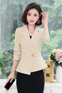 时尚短款小西装女外套春秋装2025新款韩版小个子修身气质百搭上衣图片