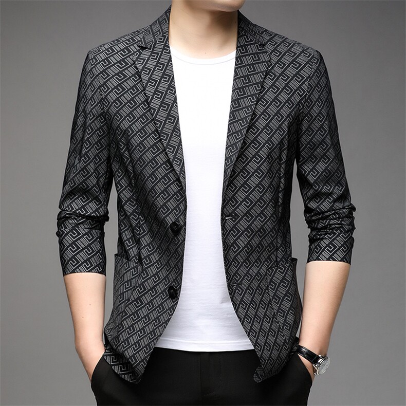 AG1253钱塘2020-3春秋薄款时尚休闲简约中青年男士西服外套P122图片