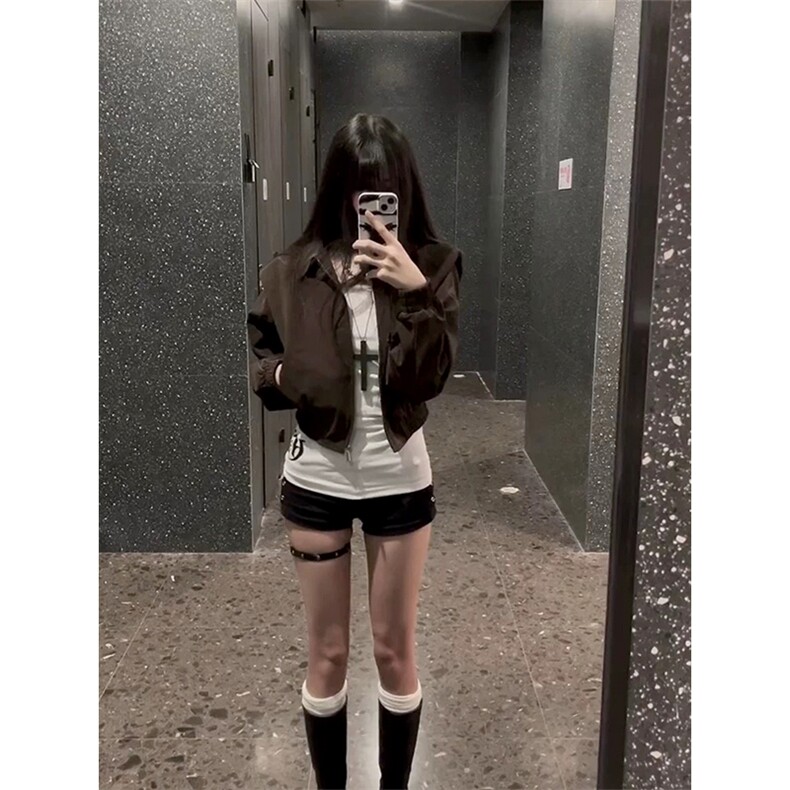 网图有货春季新款韩系超火高级感显瘦初春夹克男女A1348-P66,男装夹克,星座1505