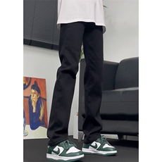 现货抖音品质黑色弹力修身直筒牛仔裤量大价格还可谈!，男装牛仔裤，星座310A-4