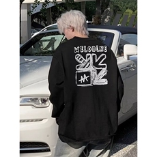 新款百搭日系ins简约慵懒气质纯棉长袖T原宿文艺流行T125-P30网图，女装T恤，电商B245