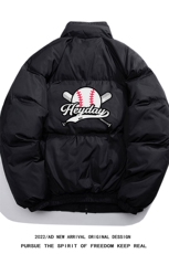 白鸭绒白底22冬季新款设计感趣味印花立领羽绒服YR226P195控258，男装羽绒服，电商A247-1