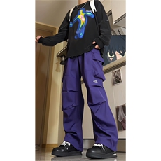 8XL-M刺绣冲锋裤男款大码春秋户外机能登山裤直筒阔腿裤KZ020P50，男装休闲裤，电商B312