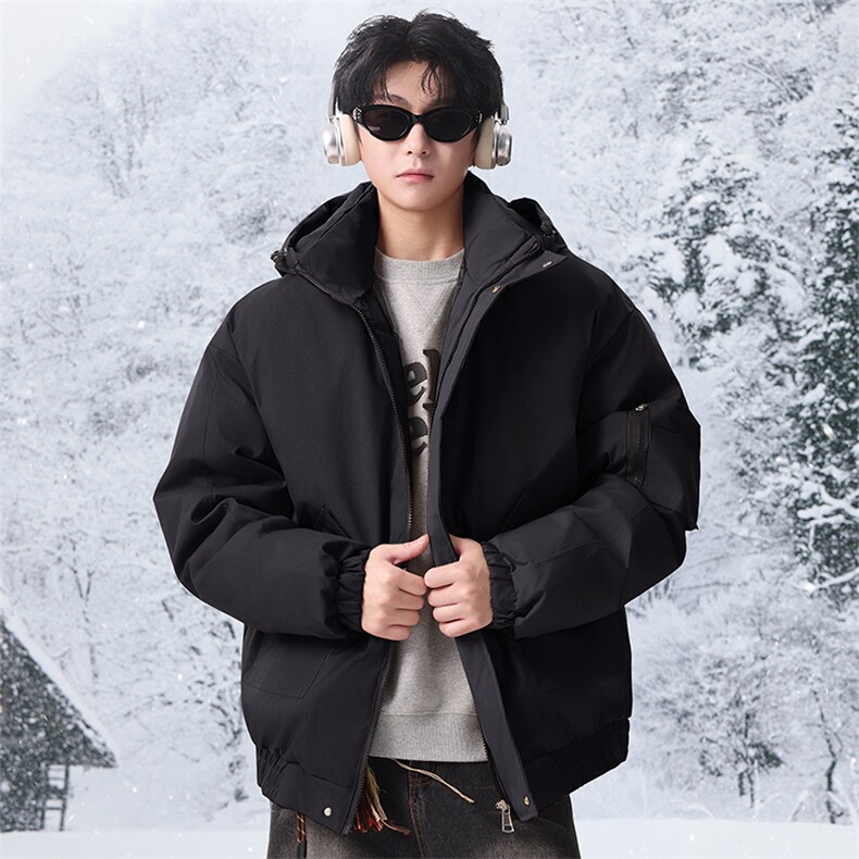 棉服男冬季新款港风宽松连帽棉衣MF9006-P90，男装棉衣，星座214-3