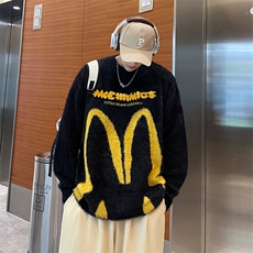 毛衣男2024新款秋冬美式复古圆领百搭针织衫潮流高街百搭，男装针织衫/毛衣，星座716-2