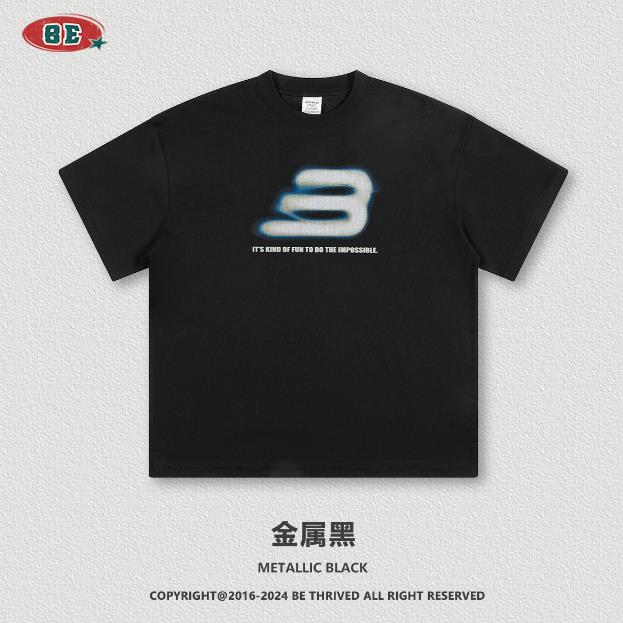 2025春夏巴家同款短袖男t恤青少年高级感宽松型短袖t恤男TX10P65,男装T恤,电商A400（原B301）