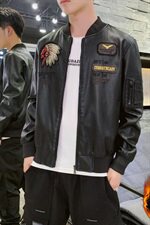 挂拍1035-P110冬季新款加绒加厚皮衣男装休闲皮夹克男士大码修身，男装皮衣，电商D310（原电商305）