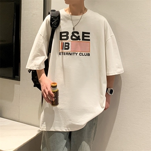 109-T24205-P35夏季新款纯棉240克美式重磅宽松短袖T恤图片
