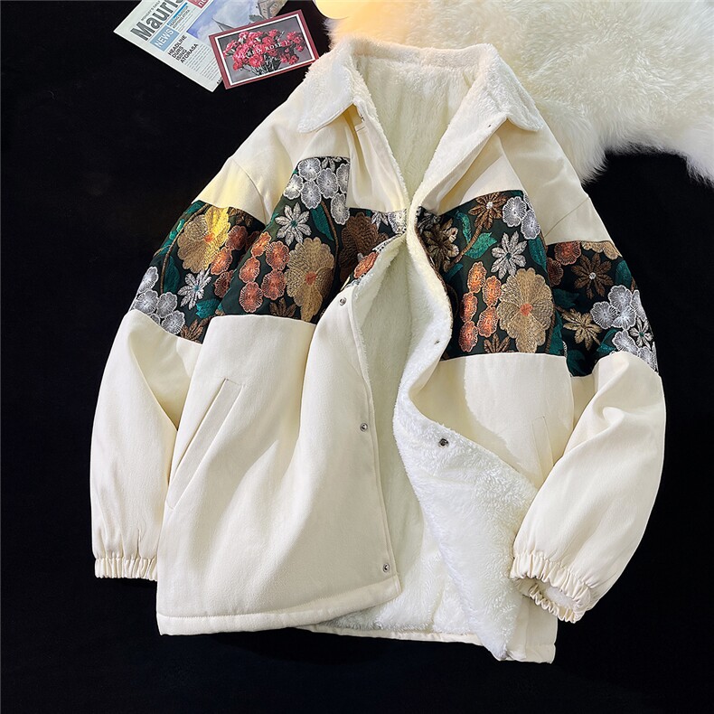 1港风加绒加厚潮拼接大码M-5XL翻领夹克男7568加绒P110控149，男装夹克，星座226-2