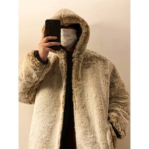 秋冬棉衣外套加绒双面穿兔毛1016-1W107 P138 K168夹棉P158 K188图片