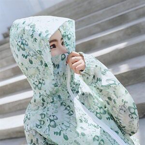防晒衣女短款2024夏新款防晒服皮肤衣碎花学生仙女透气骑车薄外套,女装防晒衣,可可小西