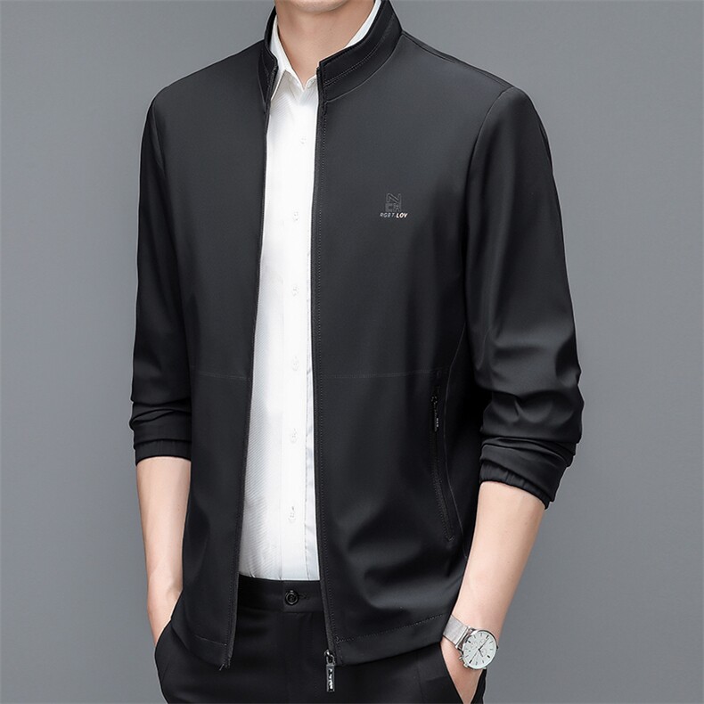 BJ22340钱塘2020-2春秋新款中年男士简约商务休闲夹克外套P69,男装夹克,钱塘207-2