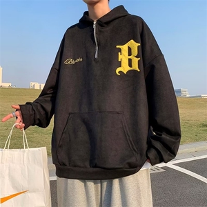 男2023年秋季新款刺绣卫衣长袖外套上衣YW09P50图片