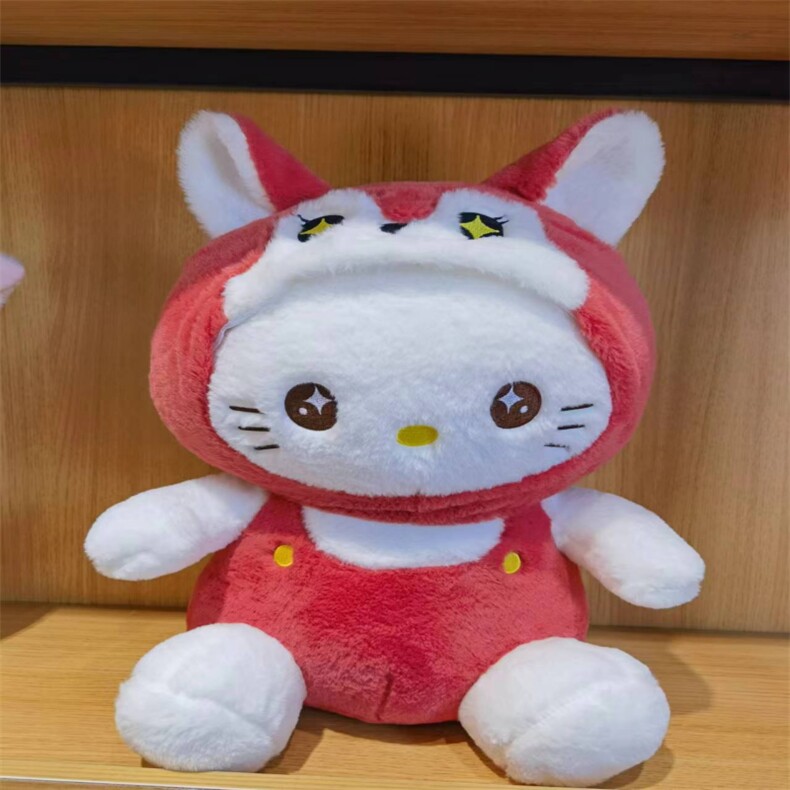 变身狐狸，亿卡萌毛绒玩具