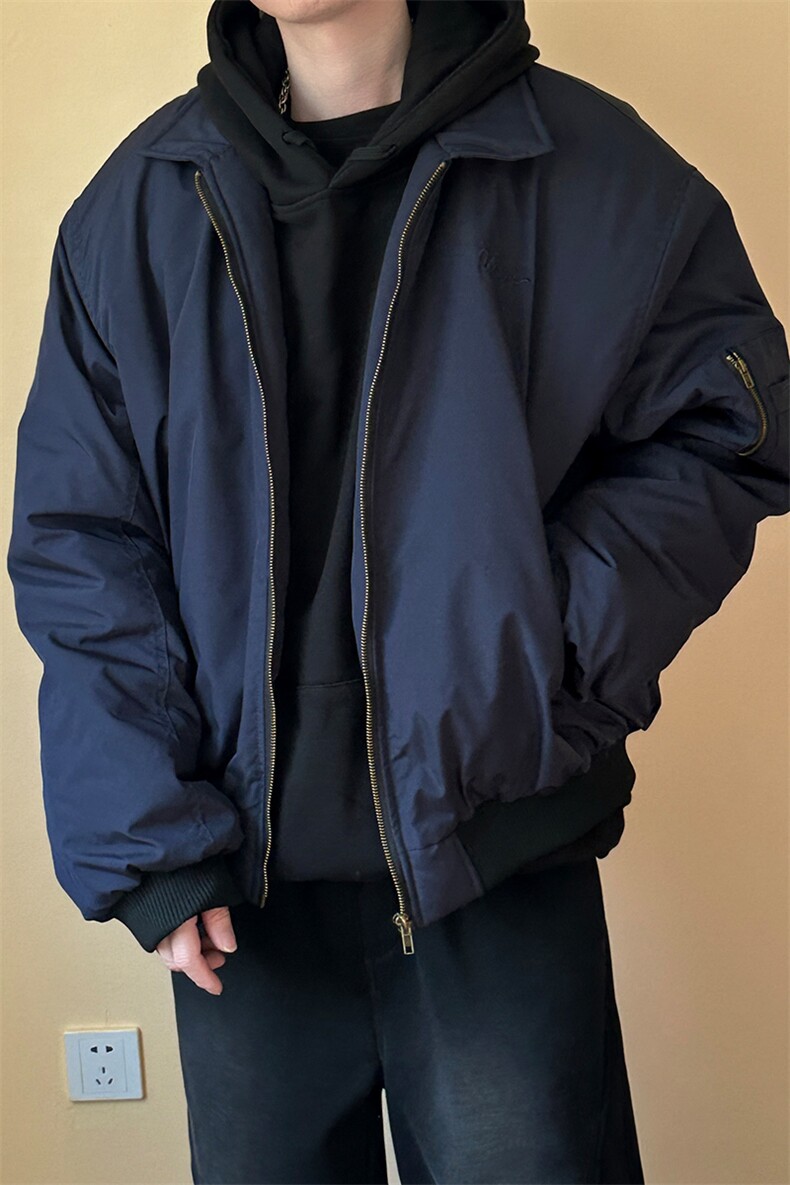 棉衣外套冬季美式飞行夹克潮牌绣花棉服现货A351-AJ2530-p95,男装夹克,电商A351