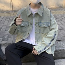 牛仔外套男春季潮牌港风韩版潮流宽松休闲夹克衫JK0271-P68，男装夹克，星座308B-1