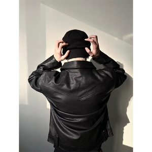 高级感PU皮衣夹克男拉链痞帅机车美式韩版外套513APY2791P65图片