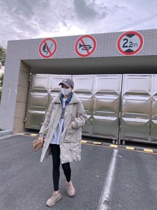 重工加厚立领长款羽绒服,女装羽绒服,驿谷