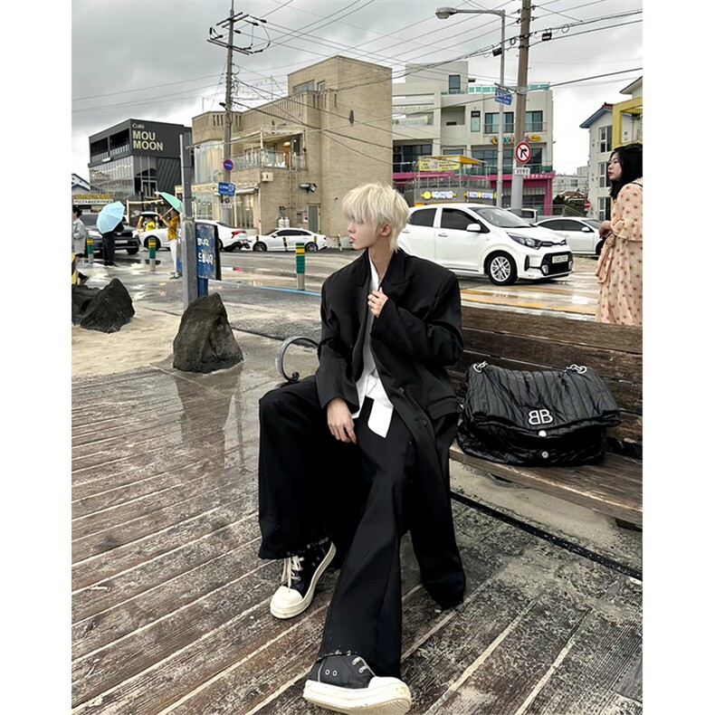 大货加棉~韩系毛呢大衣男过膝加长款垫肩风衣外套Y989-P125，男装毛呢大衣，星座1004-3