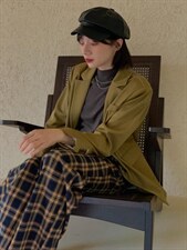 秋季新品—芥末绿西装，颜色吼吼看，女装西装，吾十有五