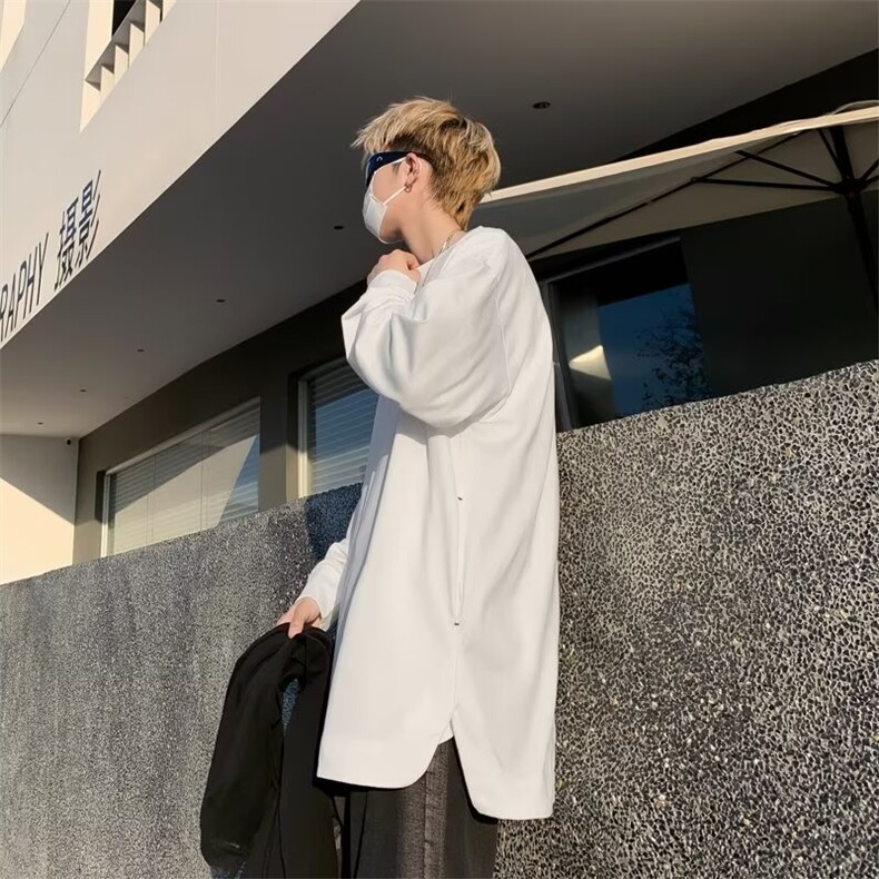 青少年短袖长袖t恤男士春秋季ins潮牌衣服宽松无帽卫衣T125/32,男装T恤,星座506
