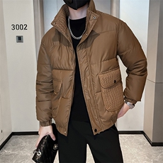 秋冬新款潮流男士棉衣防寒上衣外套休闲商务轻奢棉衣，男装棉衣，星座1013