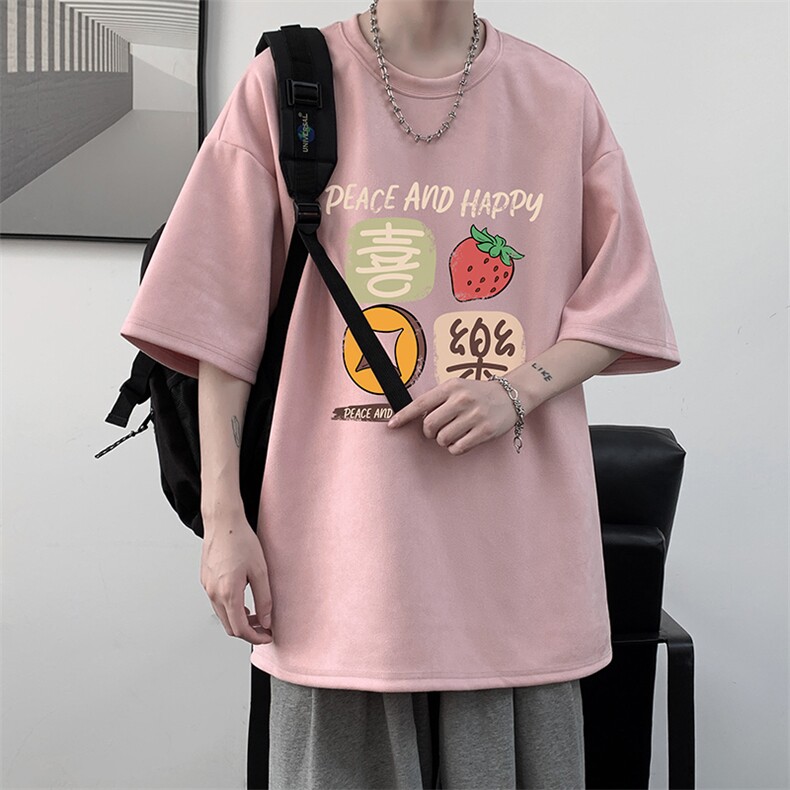 麂皮绒短袖t恤男大码半袖男大皂风JD82322-P25,男装T恤,电商A040