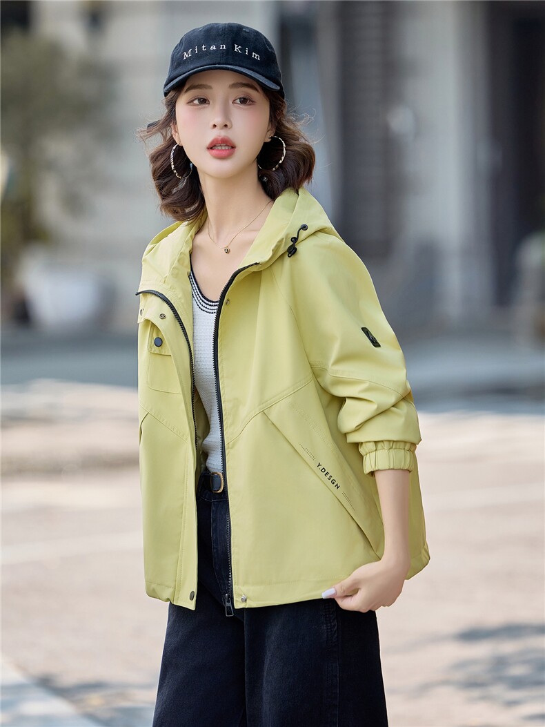 现货2025年秋季新款时尚百搭外套年轻韩版个性短外套,女装短外套,悦祺