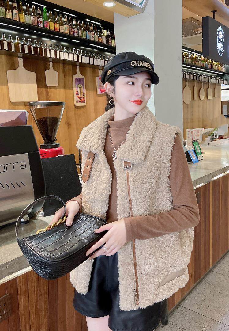 冬季皮毛马甲，女装马甲，斐伦缇娜