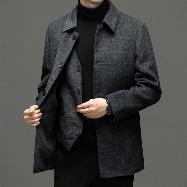 BEYRN8896钱塘2020-2冬季新款商务休闲中年男士厚款西服P300,男装夹克,钱塘207-2