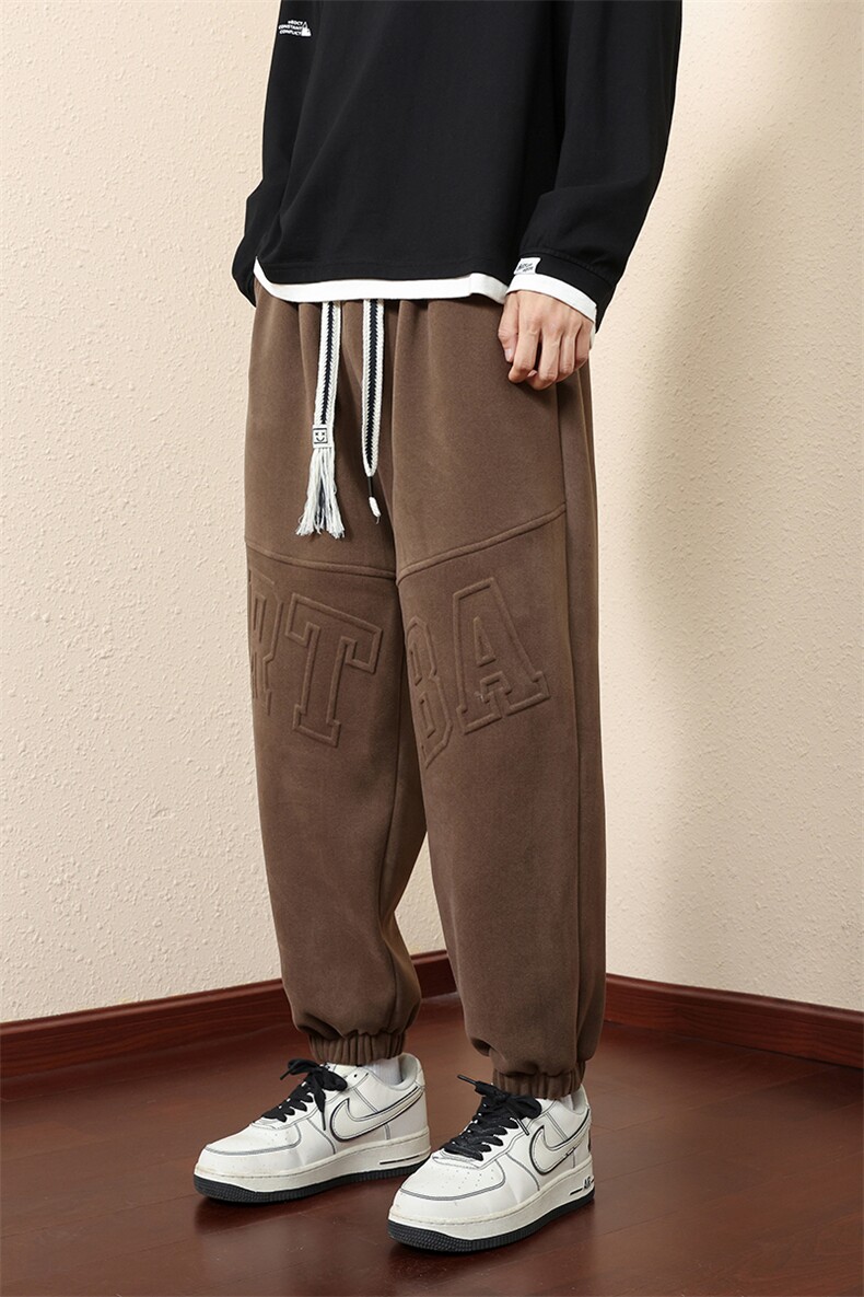 主推M-8XL秋季新款大码束脚潮流休闲卫裤109-K609-P40,男装休闲裤,星座109