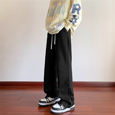 K120/P45春装新款现货高品质华棉卫裤拉链休闲裤男大码宽松运动裤，男装休闲裤，电商基地A050