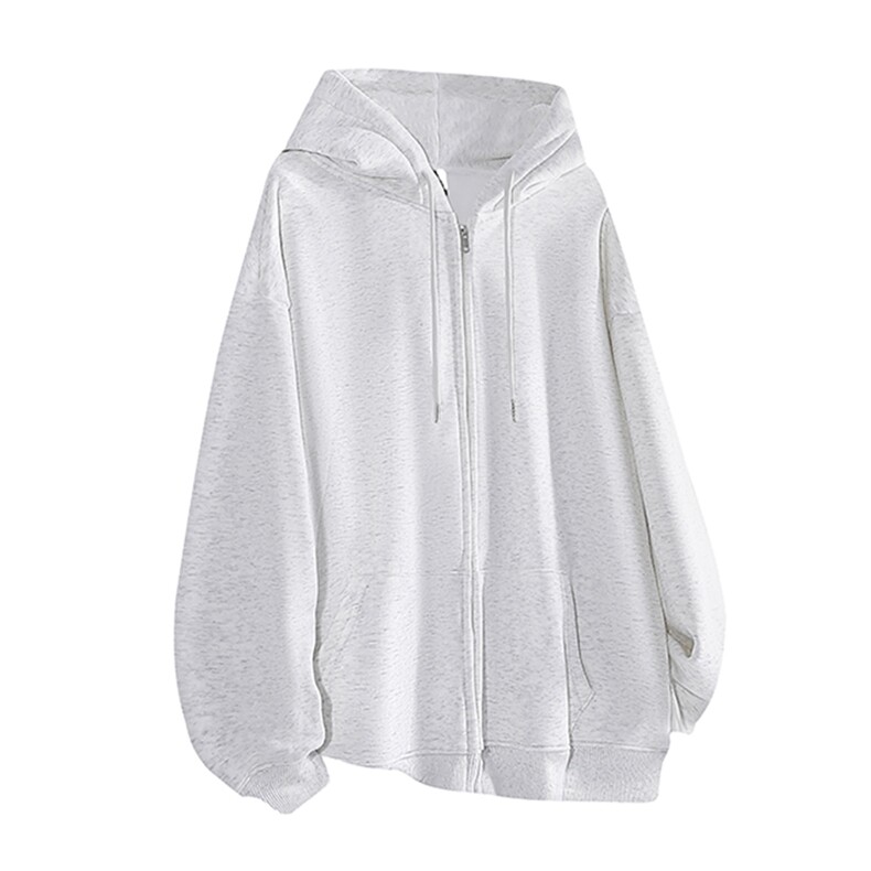 抖音得物高品质全棉二开380克重磅美式秋冬连帽开衫卫衣外套HM01，男装卫衣，电商A486