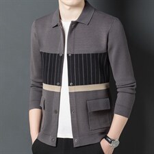 SV90205男士2023年秋季新款长袖休闲加厚针织开衫外套P132，男装针织衫/毛衣，电商B360